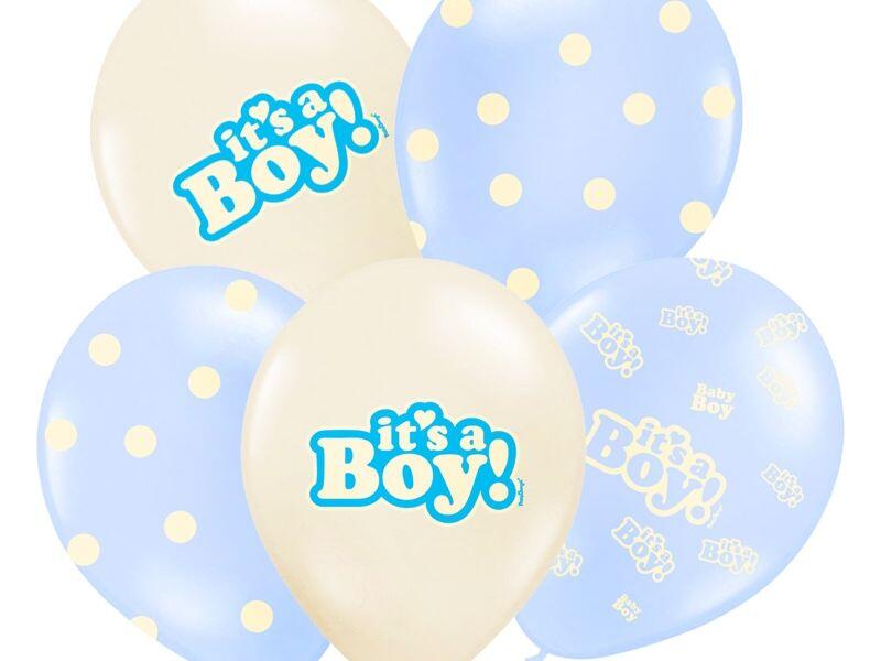 Ballon It's a Boy blau und Ivory