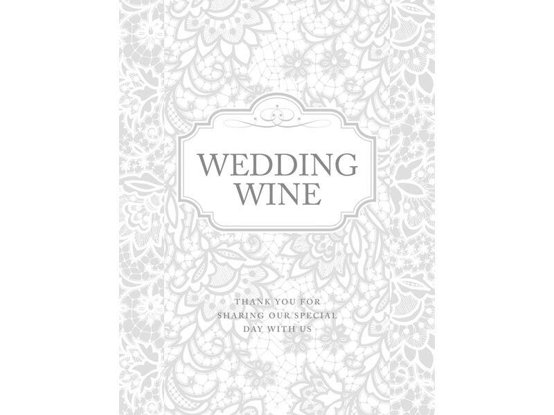 Flaschenetiketten "Wedding Wine"
