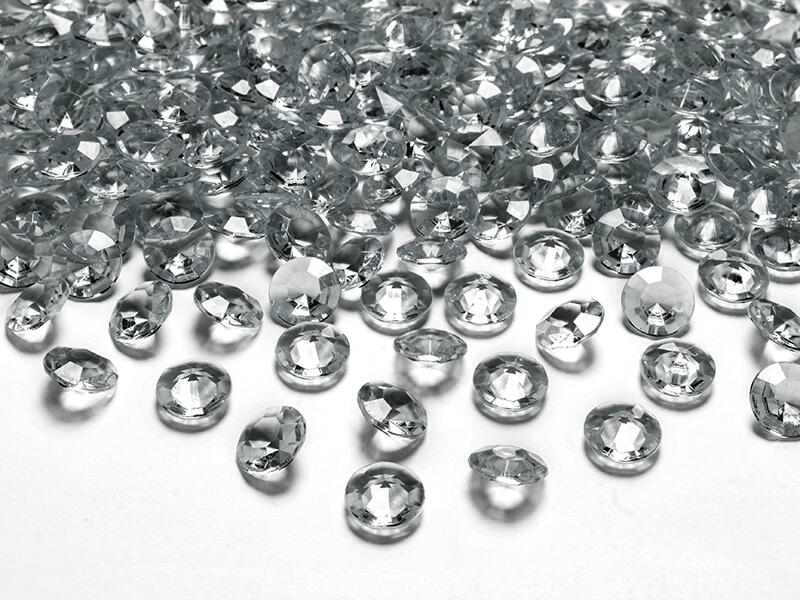 Diamants décoratifs gris