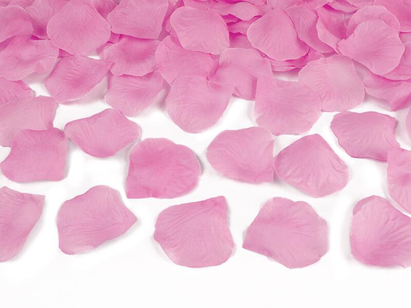 Pétales de roses confettis canon rose