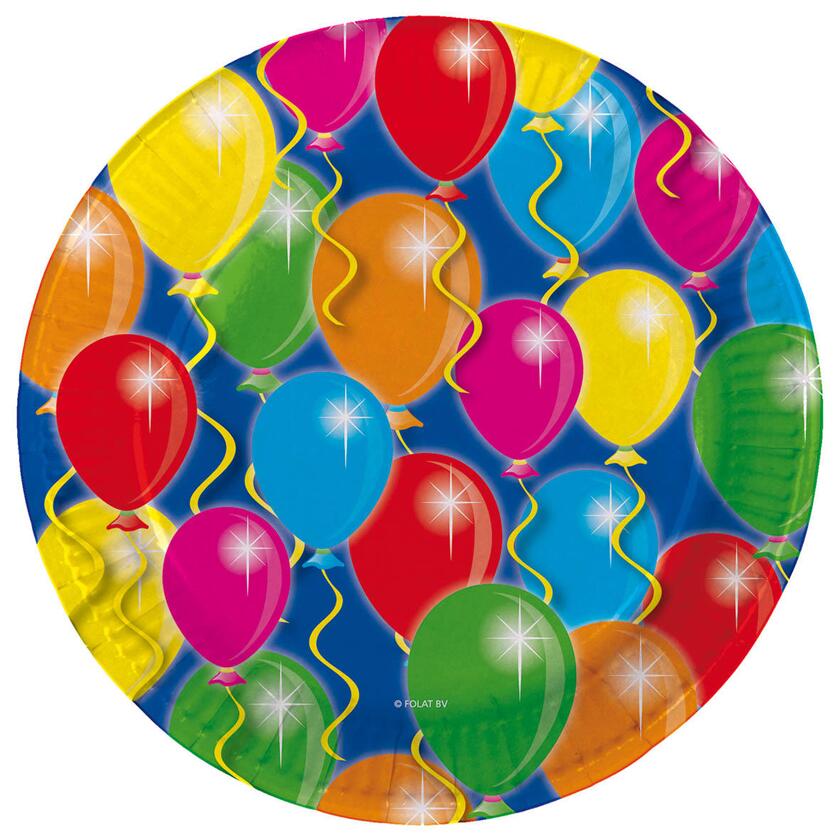 Pappteller Ballone