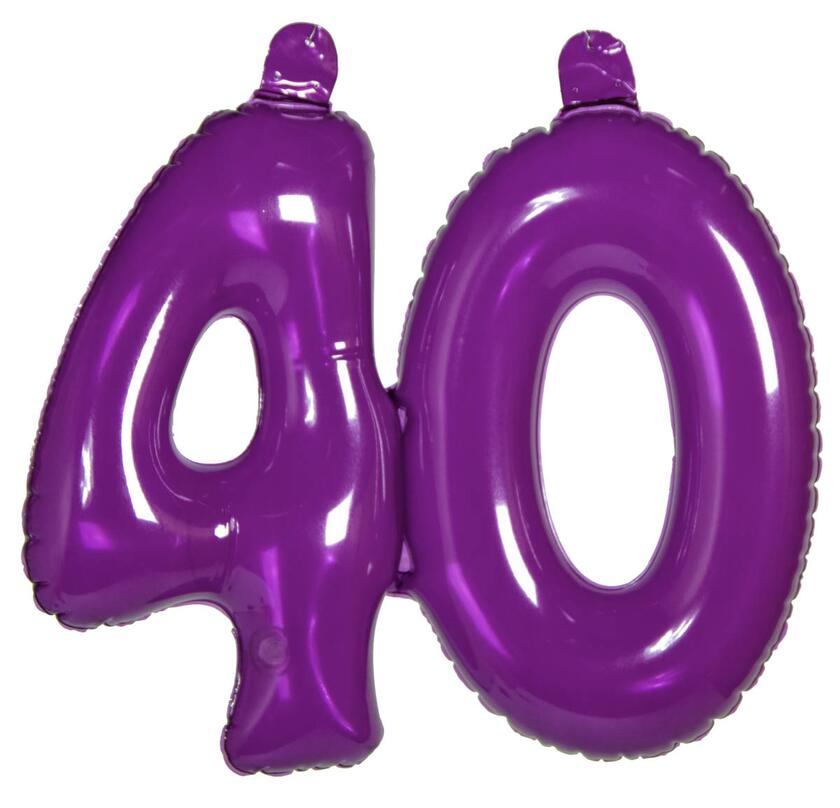 Ballon numéro 40 violet