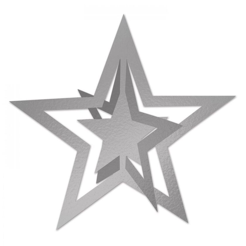 Silber Sterne 3-D aufhanger