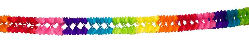 Guirlande en papier multi couleurs 6m