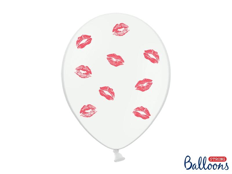 Ballone Weiss mit Lippen