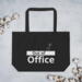 Stofftasche Out of Office Schwarz
