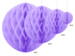 Boule nid d&#39;abeille violet 20cm