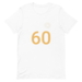 T-Shirt Blanc Numéro 60 Or