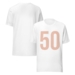 T-Shirt Blanc Numéro 50 Or