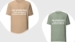 T-shirt « Je travaille dur pour que mon chien ait une meilleure vie » – Beige ou Vert