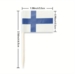 Finnland Flaggen-Picker 100 Stück