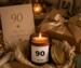 Bougie parfumée avec chiffre 90