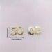 50 Stück goldene Zahl 50