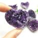 Herzförmiger Amethyst natürlicher Edelstein für Deko