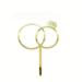 Goldener Diamantring Cake Topper