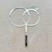 Silberner Diamantring Cake Topper