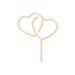 Doppelherz Cake Topper aus Holz