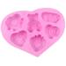 Moule en silicone en forme de cœur avec ourson et motifs d’amour
