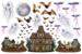Halloween Wanddeko Set – Spukhaus, Geister & Friedhof