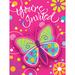 Einladungskarten Schmetterlinge pink