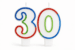 Geburtstagskerze 30 Jahre
