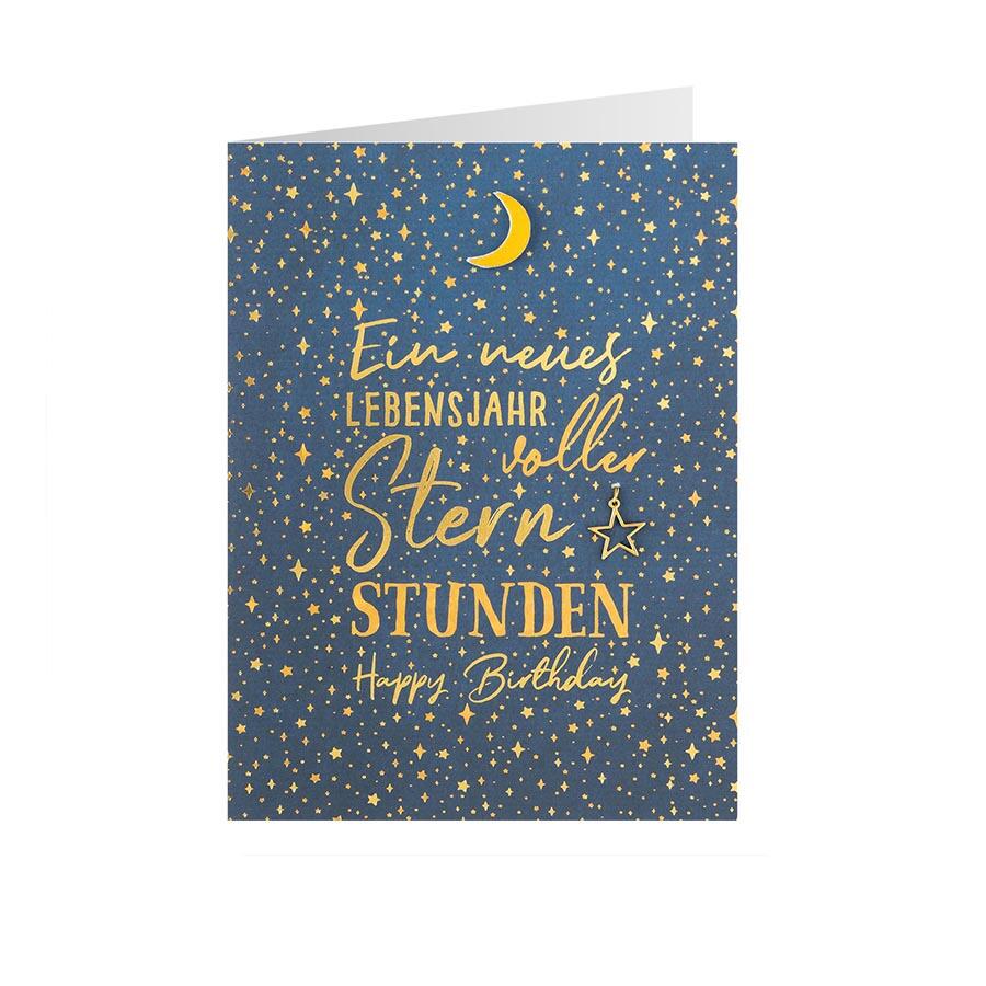 Geburtstagskarte Stern Ein neues Lebensjahr voller Stern Stunden Online  kaufen