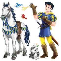 Décoration murale prince et cheval