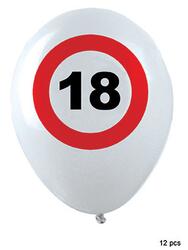 Ballon 18 ans panneau de signalisation