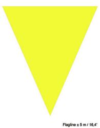 Chaîne fanion jaune 5 mètres
