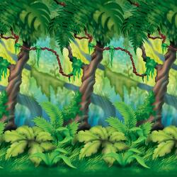 Toile de fond murale d&#39;arbres de la jungle