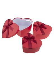 Geschenkbox  Set Herzen Rot