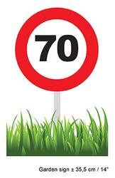 70 Jahre Traffic Sign Gartenschild
