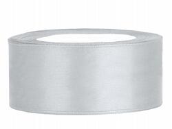 Satinband 25 mm Silber