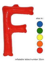 Ballon Buchstaben "F"  in 5 Farben