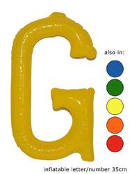Ballon Buchstaben "G"  in 5 Farben