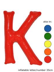 Ballon Buchstaben "K"  in 5 Farben