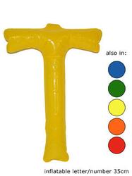 Ballon Buchstaben "T"  in 5 Farben