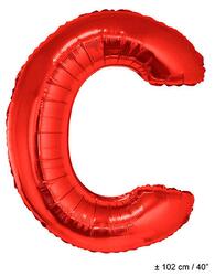 Ballon Buchstaben "C" Rot 1 Meter