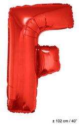Folienballon Buchstab "F" Rot 1 Meter