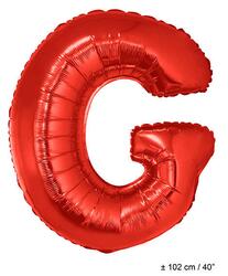 Folienballon Buchstab "G" Rot 1 Meter