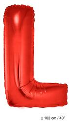 Folienballon Buchstab "L" Rot 1 Meter