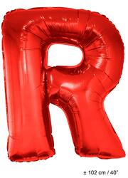 Folienballon Buchstab "R" Rot 1 Meter