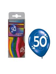 Ballone 50 Jahre Bunte Farben
