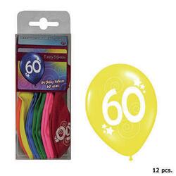 Ballons 60 Jahre Bunte Farben