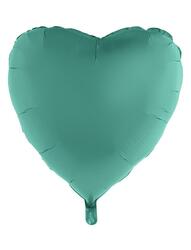 Ballon coeur vert 76 cm