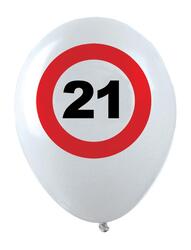Ballone 21 Jahre Traffic Sign