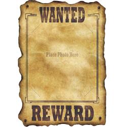 Western Wanted Schild Personalisierbar