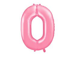 Ballon Zahl 0 Pink 86cm