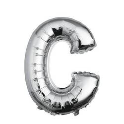 Ballon aluminium lettre C argent