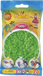 HAMA Midi Perlen 1000 Stück Fluor Grün